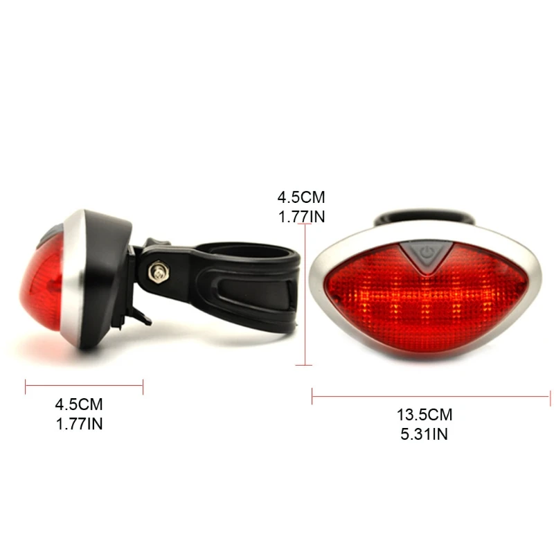 

Night Riding Warning Bicycle Tail Light Monochrome Red Light Outdoor Safety Bike Tail Light Sports Cycling Lighting Equipment