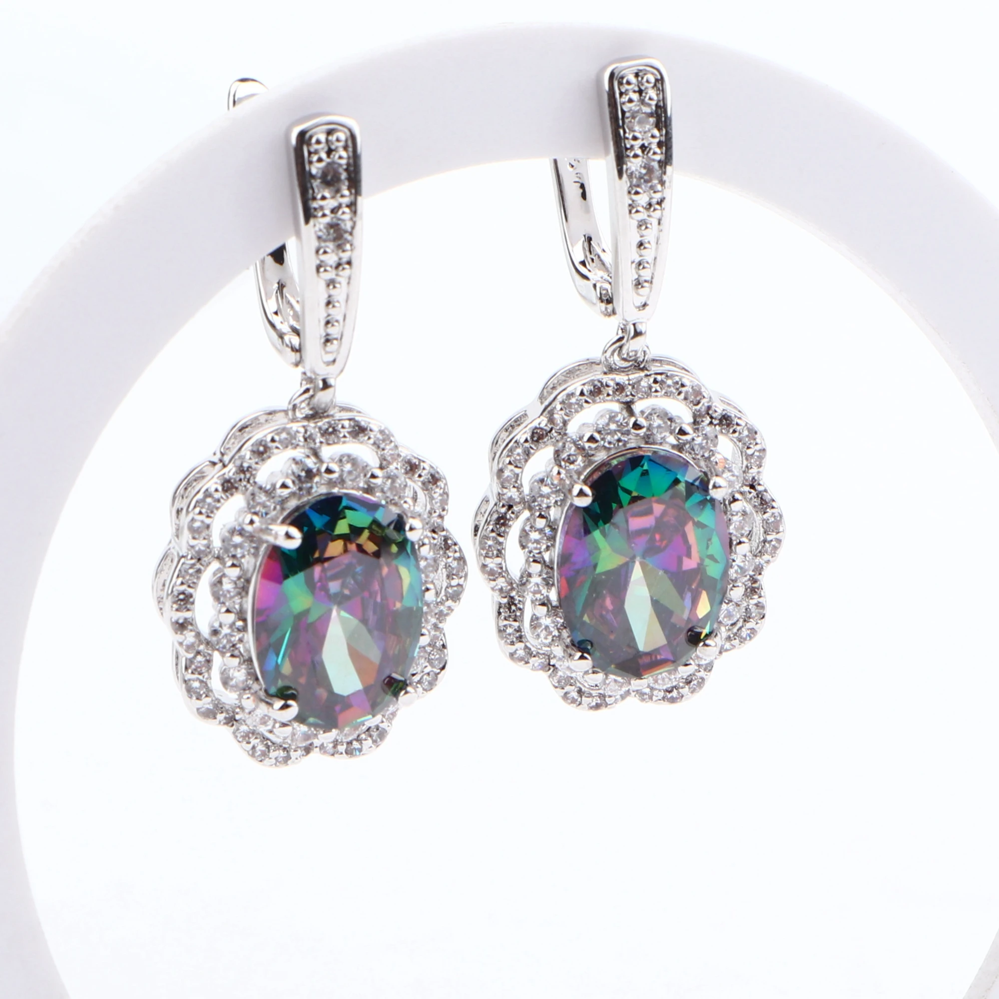 Серебро 925 Ювелирные наборы для женщин Костюм Свадебные ювелирные изделия