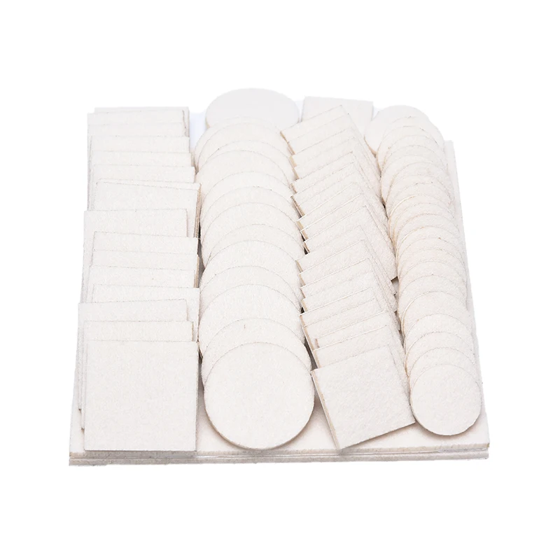 

80/130pcs Furniture Chair Table Leg Self Adhesive Felt Wood Floor Protector Pads