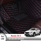 Автомобильные коврики для Mazda CX-3 cx3 2019 2018 2017 2015, аксессуары для внешних отделений, водонепроницаемые кожаные Коврики для багажника