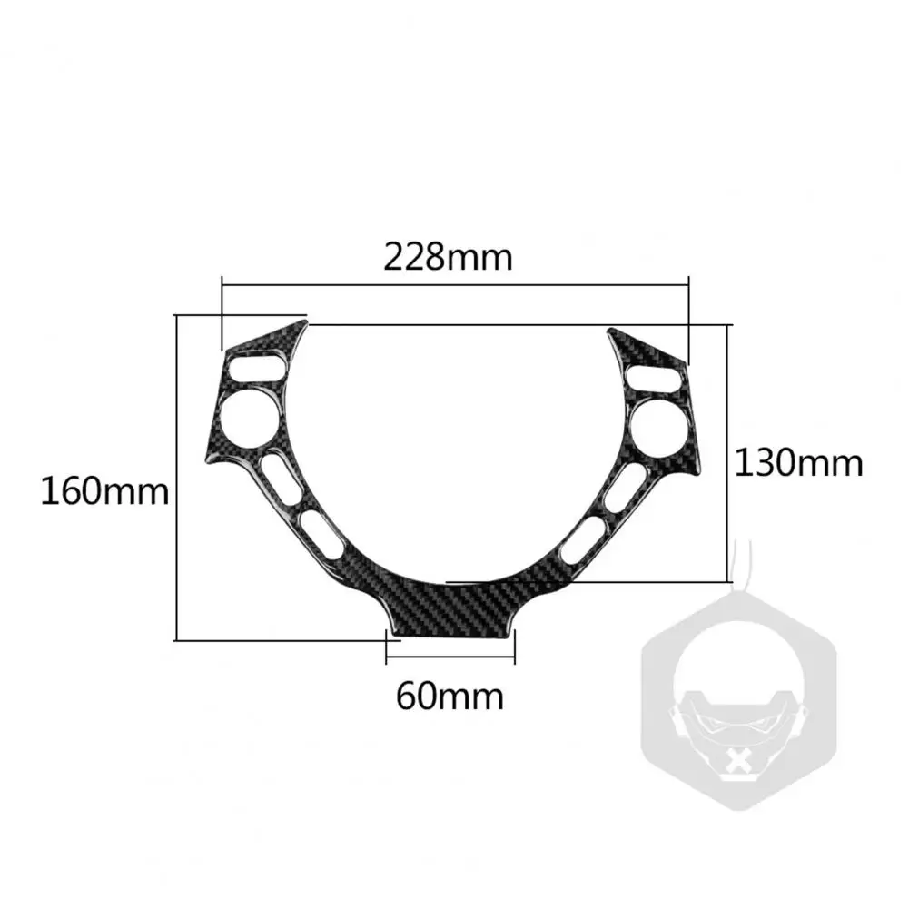

Steering Wheel Sticker Symmetrical Decorative Carbon Fiber Multipurpose Car Control Gear Sticker for Nissan