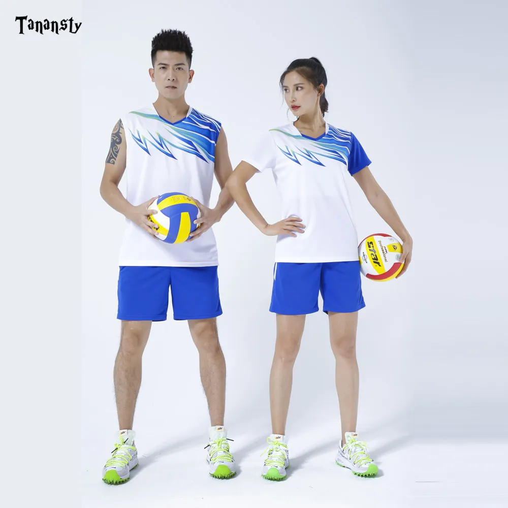 

New college Volleyball Uniforms Mens Shirt sleeveless T Shirts Men badminton shirts Table Tennis Set Team Running Sport Fitness