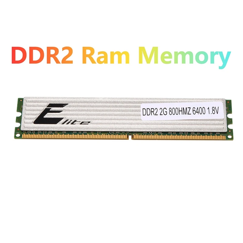 

Оперативная память DDR2 2 Гб, ОЗУ 800 МГц PC2 6400 240 контактов 1,8 в DIMM с охлаждающим жилетом, ОЗУ для настольного компьютера AMD, оперативная память