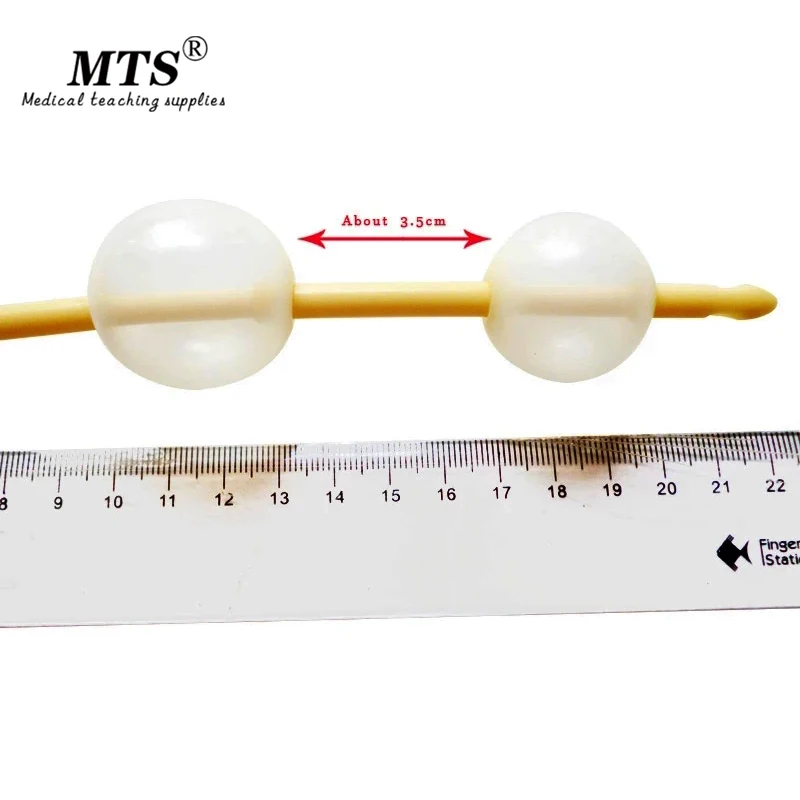 3 способа двойной шар латексный мочевой катетер с силиконовым покрытием