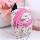 1 предмет; Новинка; Горячая распродажа; Детская подарки сумки 1:6 1:12 Кукольный Миниатюрный цветок рюкзак школьный аксессуары для игрушек милый