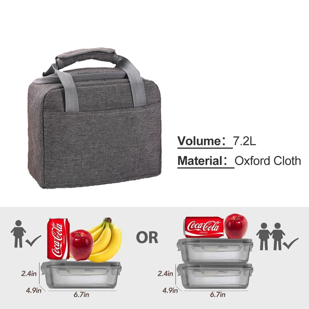 Изолированная сумка для ланча PULISI л Ланч бокс охлаждающая Сумка тоут холодильник