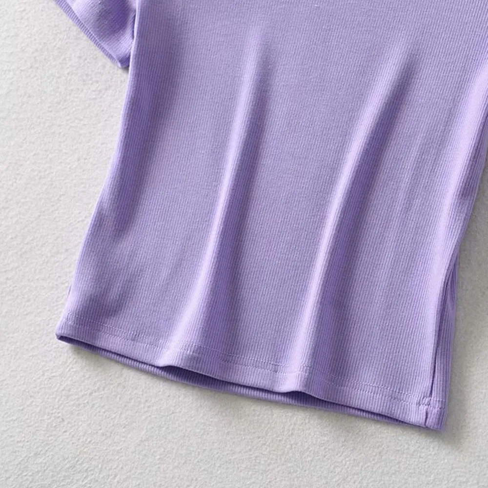 

2021 New design ladies o -neck short sleeve t-shirt