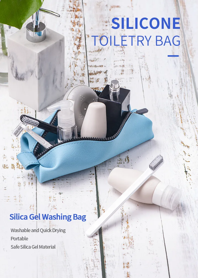 Naturehike Silica Gel Wash Bag portable travel female make up Cosmetic bag travel Waterproof silicone storage bag