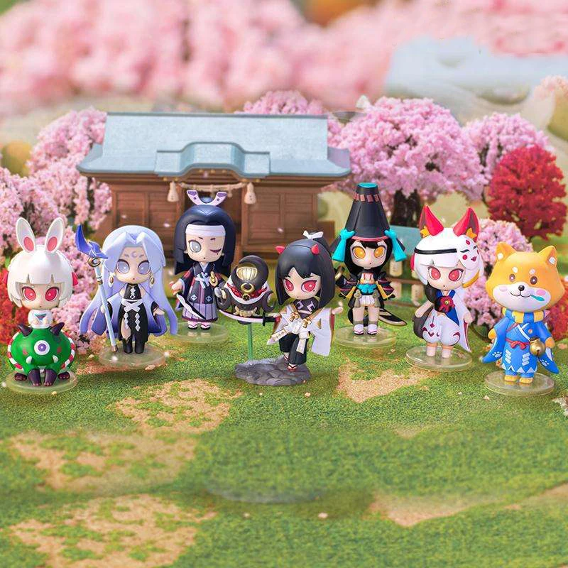 

Blind Box 7 Style Anime Action Figure Model Toys Onmyoji Second Series Kawaii Surprise Random PVC Garage Kit Doll 6Pcs/Set