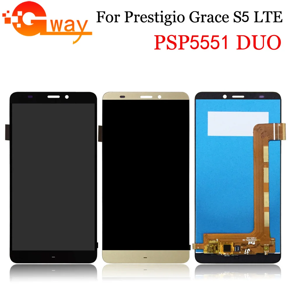ЖК дисплей и дигитайзер сенсорного экрана в сборе для prestigio Grace S5 LTE PSP5551 Duo 5 дюйма