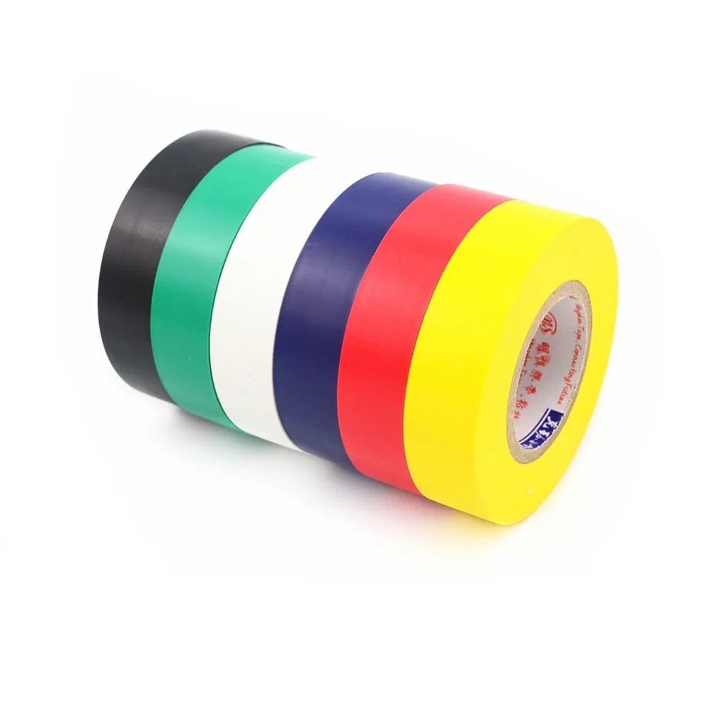1 шт. изоляционная клейкая лента из ПВХ 18 мм|insulation adhesive tape|tape waterproofwaterproof electrical tape |