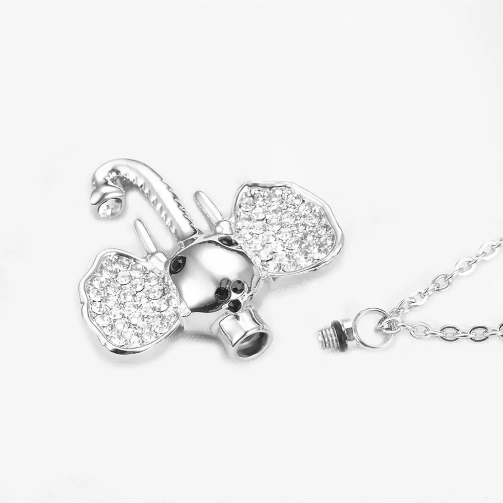 Памятный кулон в форме слона ювелирное изделие для кремации прах питомца мужское