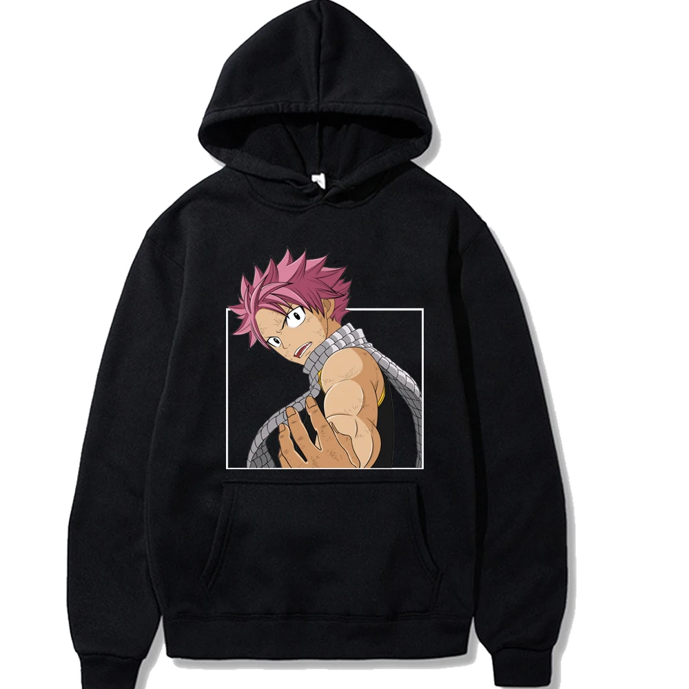 

Fairy Tail Natsu Dragneel Anime Hoodies Sweatshirt Unisex Winter Tracksuit Men Streetwear Cool Pullover Oversized Hoodies COTTON