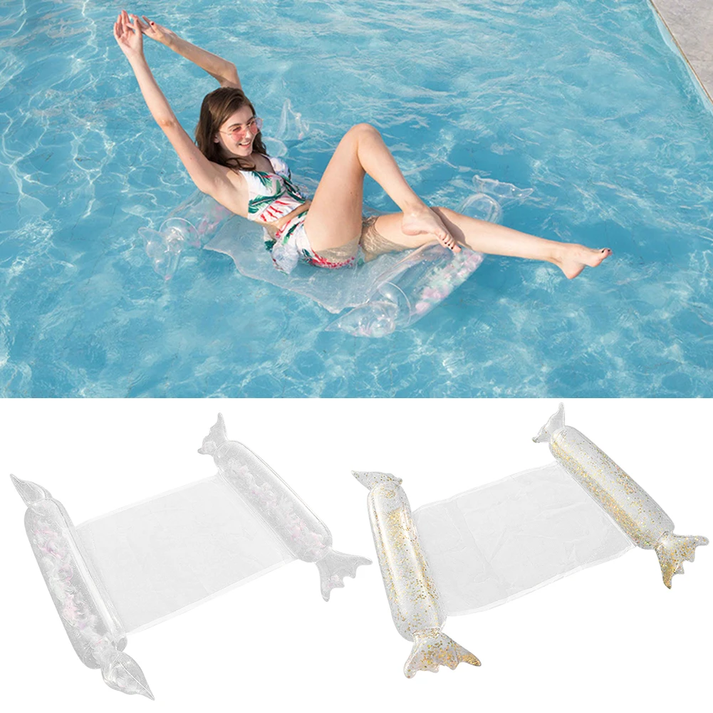 

Floating Water Hammock Float Lounger Floating Toys Inflatable Floating Bed Chair Swimming Pool Foldable Inflatable Hammock Bed