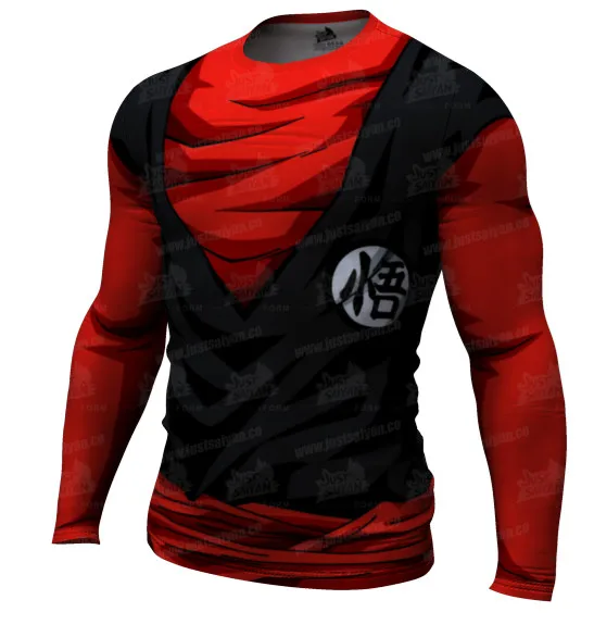 Футболка мужская компрессионная с длинным рукавом топ в стиле Харадзюку для