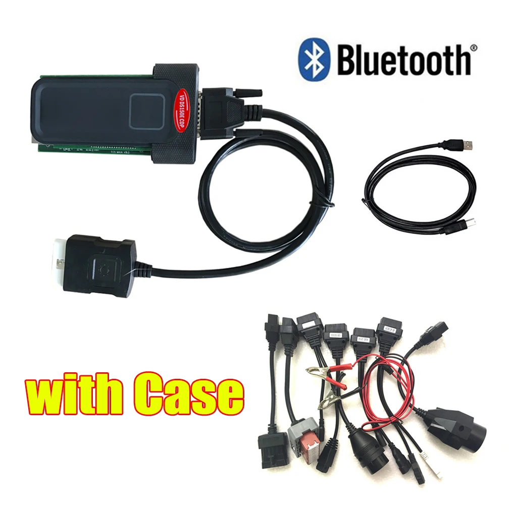 2017.r3 Новый диагностический инструмент obd2 vd ds150e cdp с bluetooth obd сканер + 8 шт.