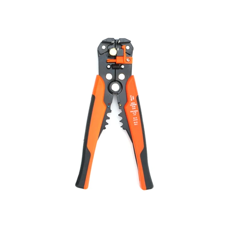 Orange black Обжимной инструмент для кабелей, резак, автоматический инструмент для зачистки проводов, многофункциональные инструменты для зачистки, обжимные плоскогубцы, клеммы 0,2-0,6 мм, ручные инструменты - Цвет: Orange black