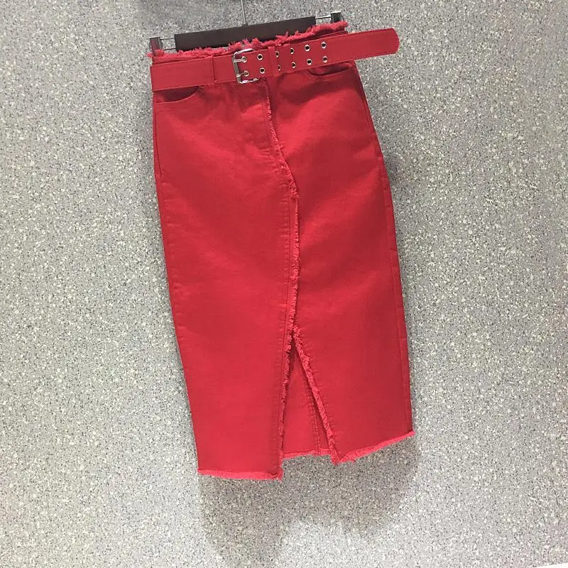 

Autumn Winter Skirt Women Pencil Knee-Length High Waist Solid Warm Vintage Casual New Arrival Fashion Office Lady Wear D276