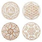 The Eye of HorusThe Flower of LifeSun flowerMetatron's Cube чакра, Священная геометрия, кристальная сетка, медитация, деревянное настенное искусство