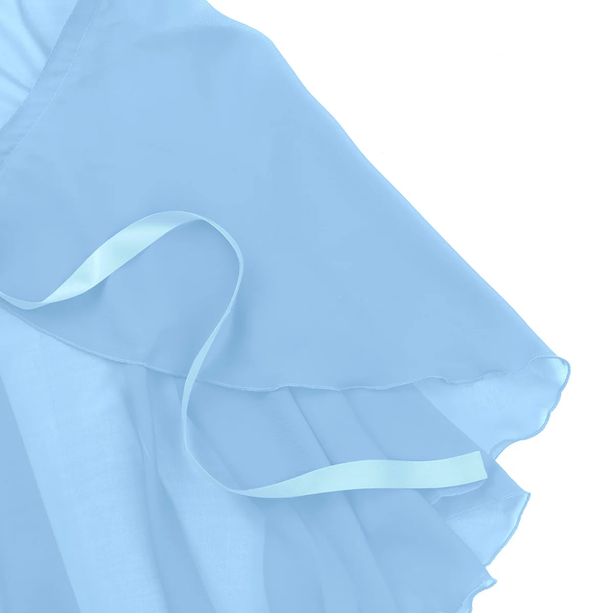 Women's Ballet Skirts Sheer Chiffon Wrap Over Scarf Skirt With Waist Tie Dance Adult Performance Costume | Тематическая одежда