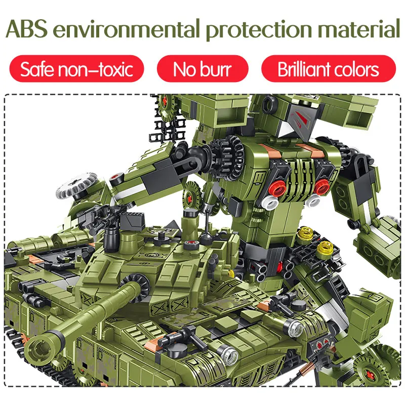 810 шт. Детский конструктор основной боевой танк|Блочные конструкторы| |