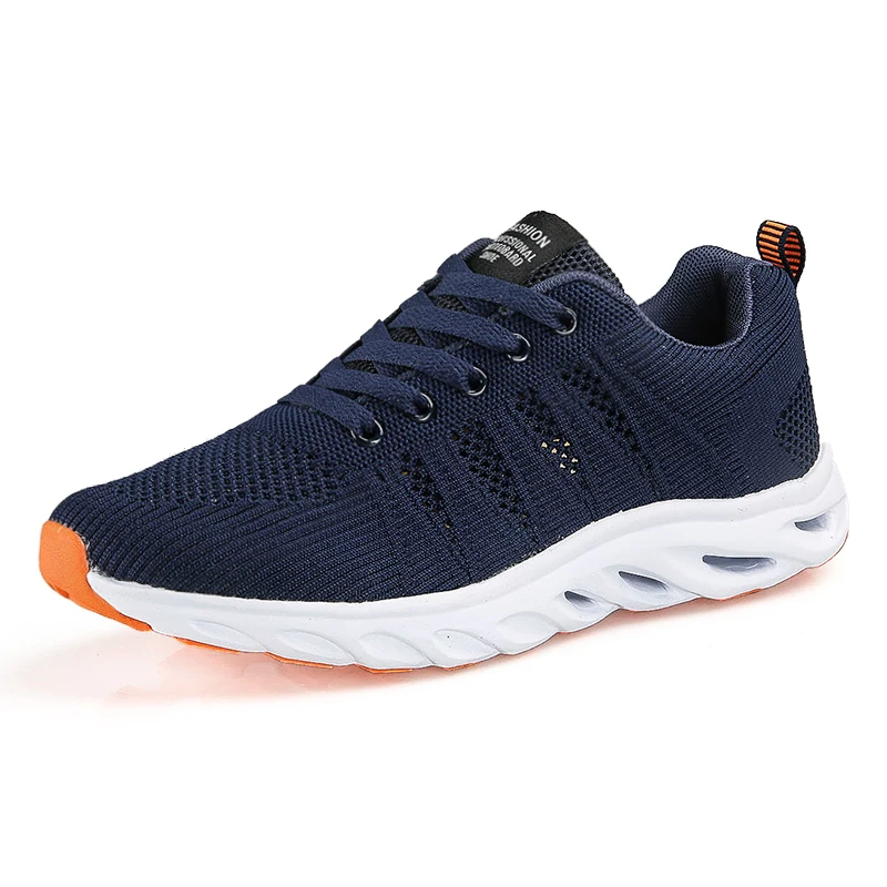 

Casual Lightweight Men's Shoes Popular Summer Males Mesh Sneakers Breathable Flat Shoes Mens Fashion Lace Up Footwear Turnschuhe
