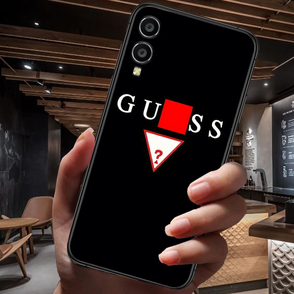 

GUESS Phone Case For Huawei Honor 6A 7A 7C 8 8A 8X 9 9X 10 10i 20 Lite Pro Play black Hoesjes Soft Bumper Silicone Cell Luxury