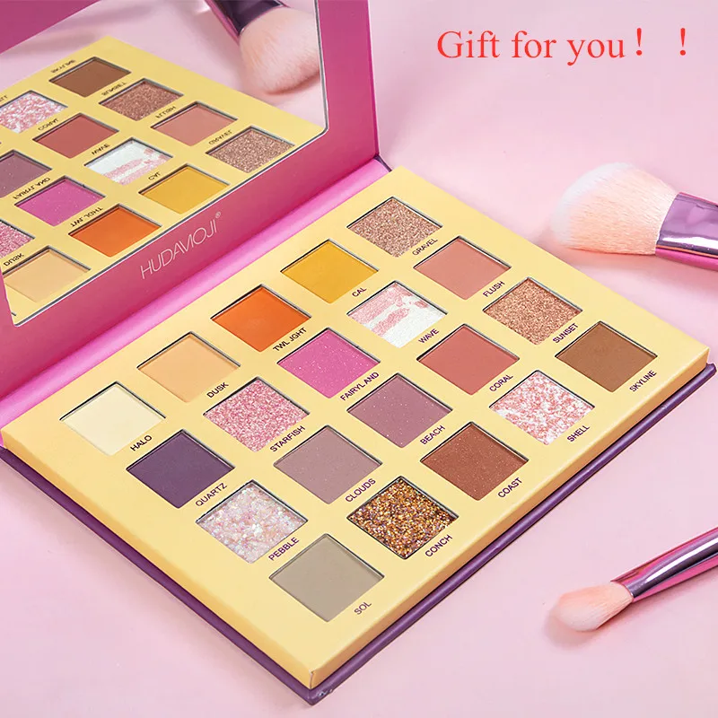 20 Цвет тени для век палитра Водонепроницаемый художника мерцание матовый