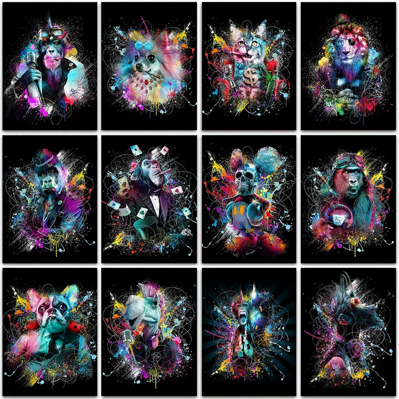 

Full Drill 5D Diamond Painting New Arrival Cat Dog Lion Diamond Mosaic Set For Embroidery Cross Stitch Animals 3D Decor For Home