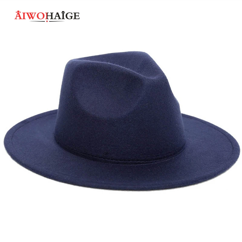 2019 Черная Женская Шляпа Fedora Топ винтажная шляпа для девушек с большими плоскими