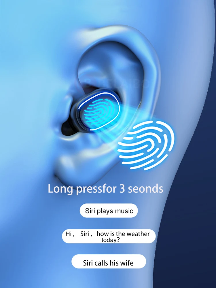 

TWS Bluetooth 5.0 Earphones Wireless Touch Control Headphone 9D Stereo Sports Earbuds Gameing Headsets Running Auriculare