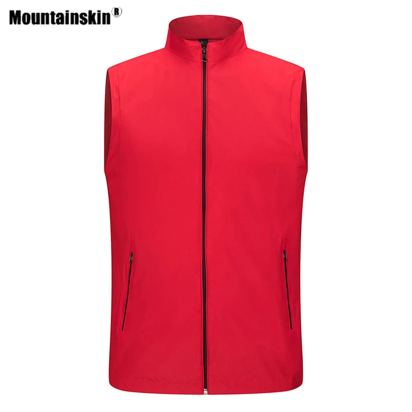 Мужская/Женская походная жилетка Mountainskin уличная спортивная куртка без рукавов