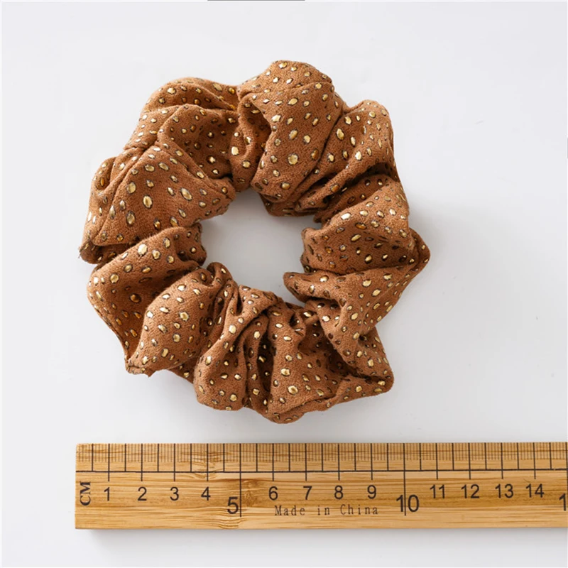 Женская резинка для волос с заклепками в горошек| |