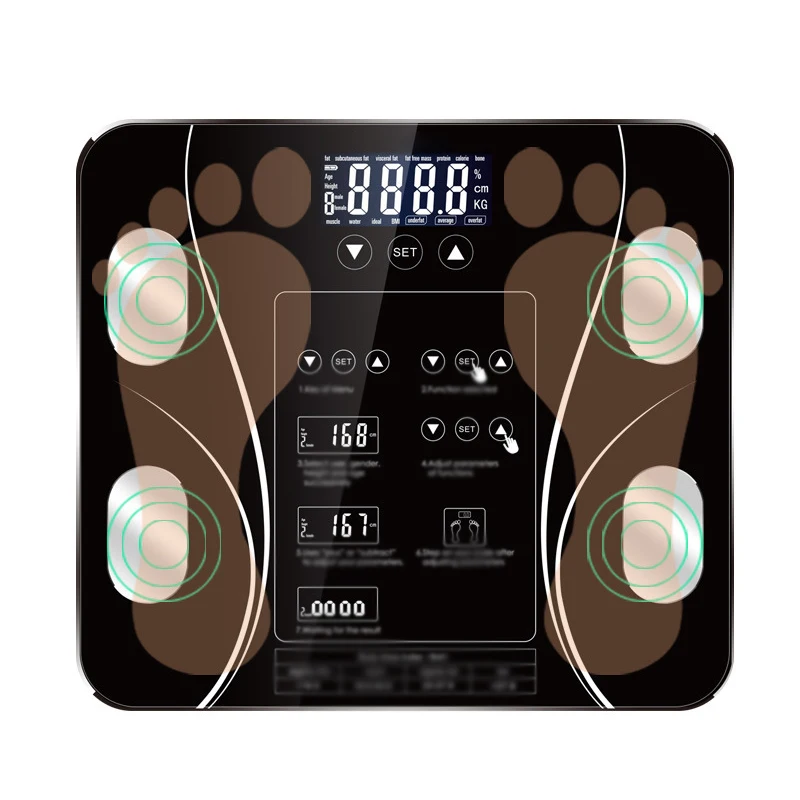 Весы для тела в ванной весы здоровья цифровой Вес человека напольные ЖК дисплей 13
