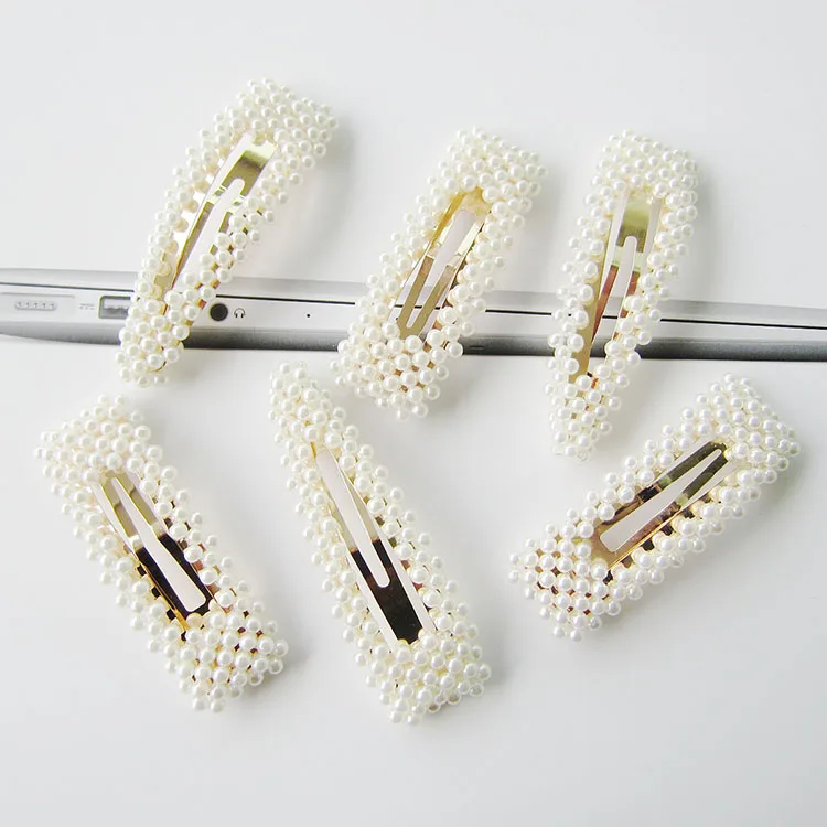 Женская заколка для волос с жемчужинами белая | Украшения и аксессуары