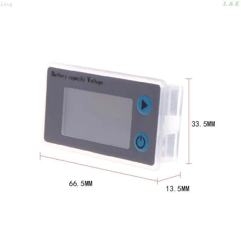 JS C3312V свинцово кислотный аккумулятор Электрический вольтметр дисплей счетчик
