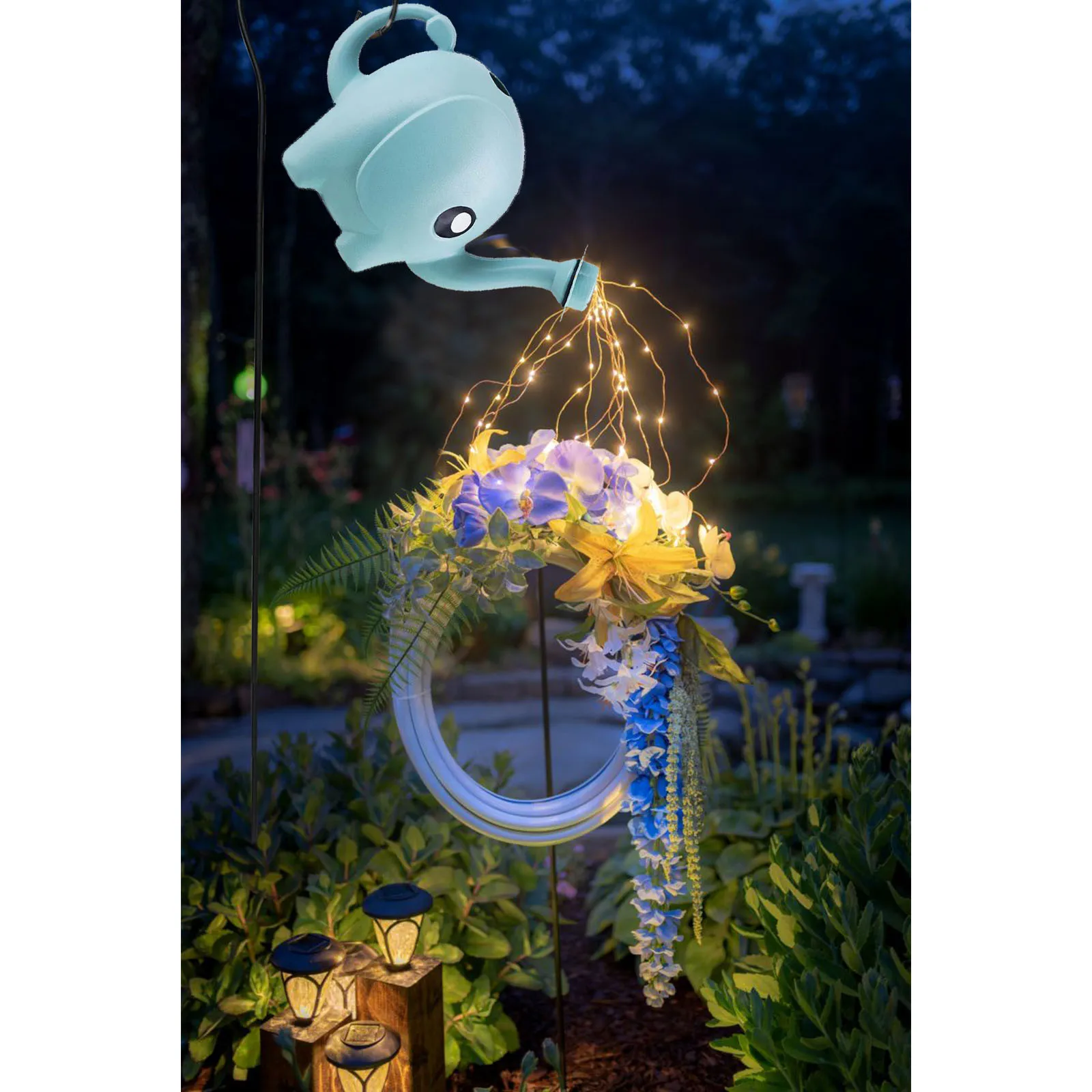 Светильник в форме звезды для душа художественный садовый Дождеватель ночной