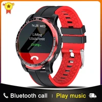 2021 smart watch men smartwatch led full touch screen for android ios heart rate blood pressure monitor waterproof fitness watch