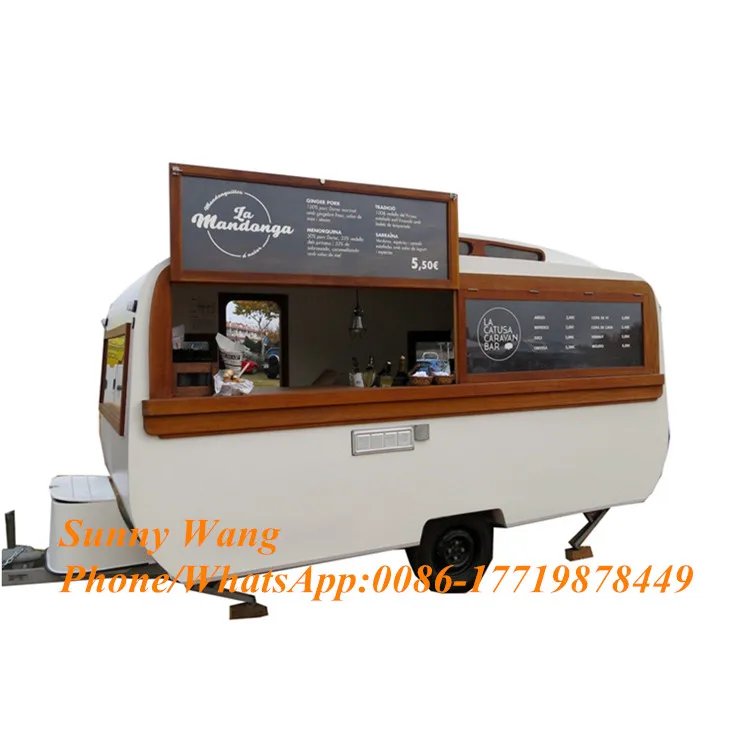 Market Stall/van/truck Mobile Catering Food Trailer for sale Best Buy Street Vending Machine Hot Dog cart images - 6