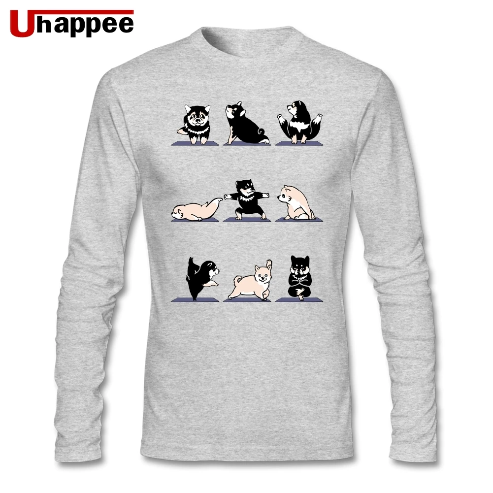 Новинка Alaskan Malamute Yoga футболки для мужчин продвижение Мужская Crewneck Повседневная