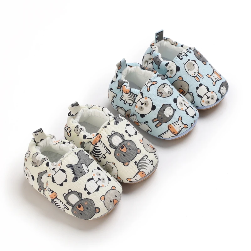 

Cartoon Baby Shoes Unisex Baby Crib Shoes Toddler First Walkers Boy Girl Infant Shoes Anti-Slip Soft Footwear Shoes