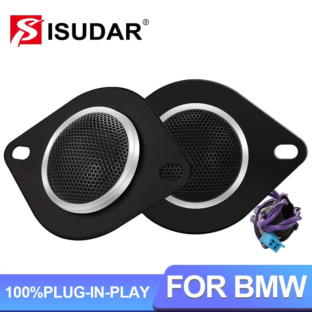 

ISUDAR Car Rear Tweeter Trunk Speaker For BMW F10 F11 F15 F16 F30 G30 E70 E90 Stereo System Upgrade Circular Speakers A Pair