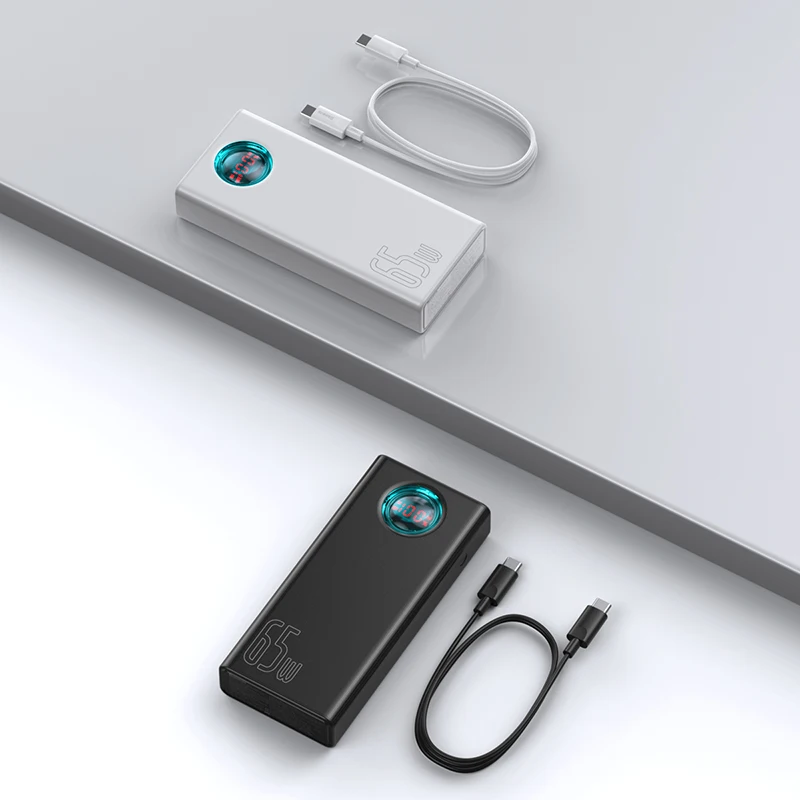 Baseus 65 Вт внешний аккумулятор 30000 мАч QC3.0 Быстрая зарядка типа C портативный для
