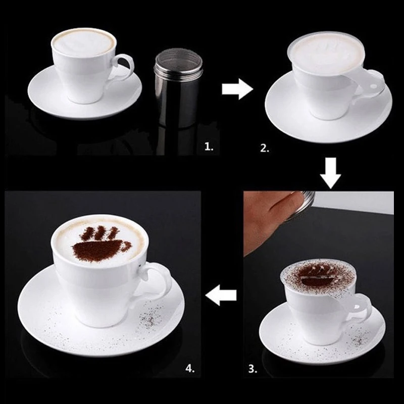 Пресс-форма для кофе молока пирожных кексов трафаретов шаблон баристы капучино