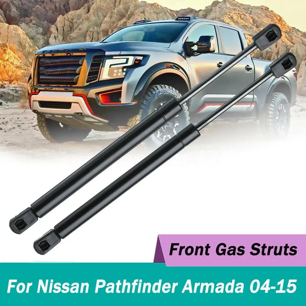 Передний газовый подъемник 2шт опоры стойки пружины для 2004 2012 Nissan Titan Pathfinder или 2005