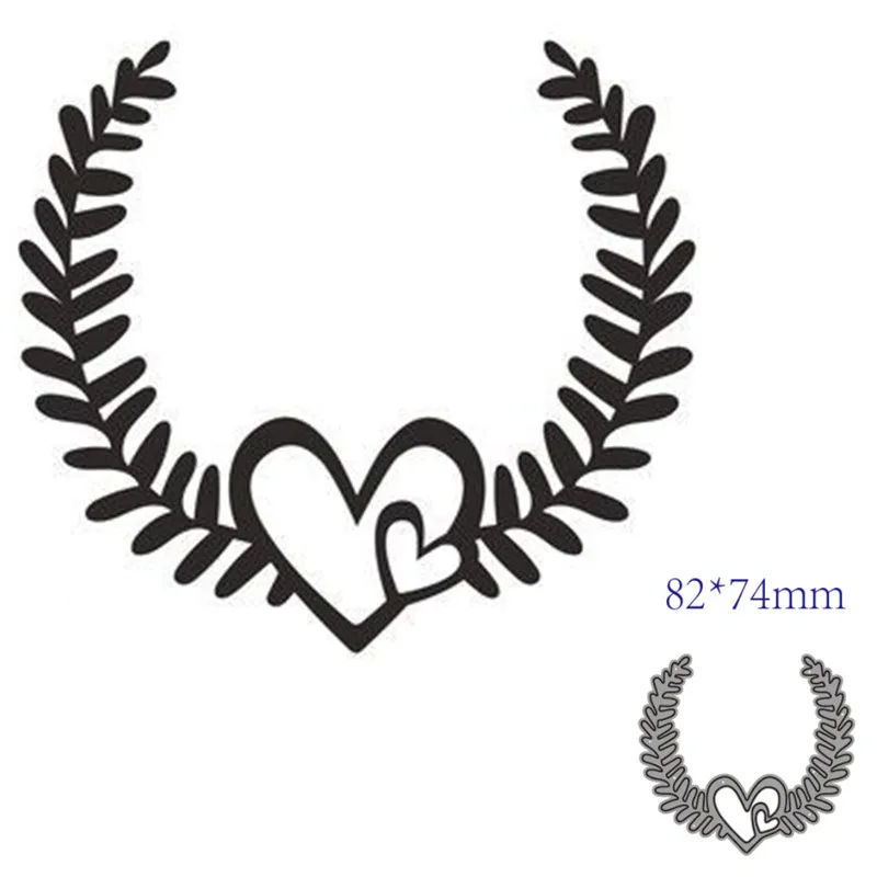 

Metal Cutting Dies Cut Mold Love leaves Decoration Scrapbook Paper Craft Knife Mould Blade Punch Stencils