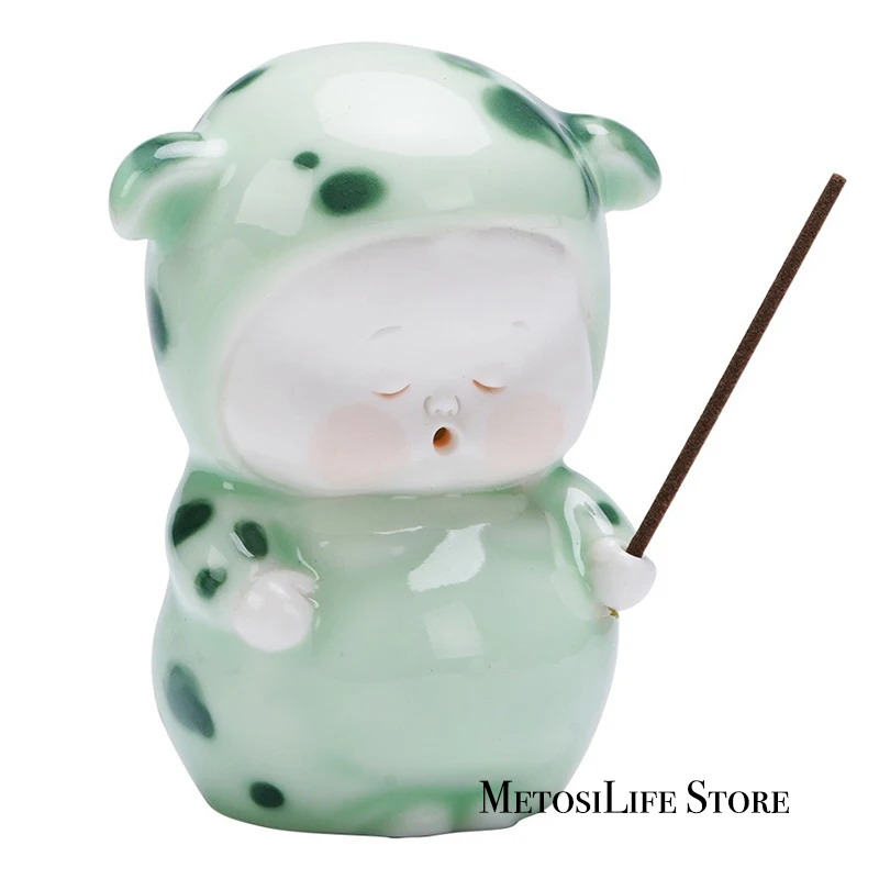 Керамическая курильница MetosiLife креативный держатель для благовоний в виде