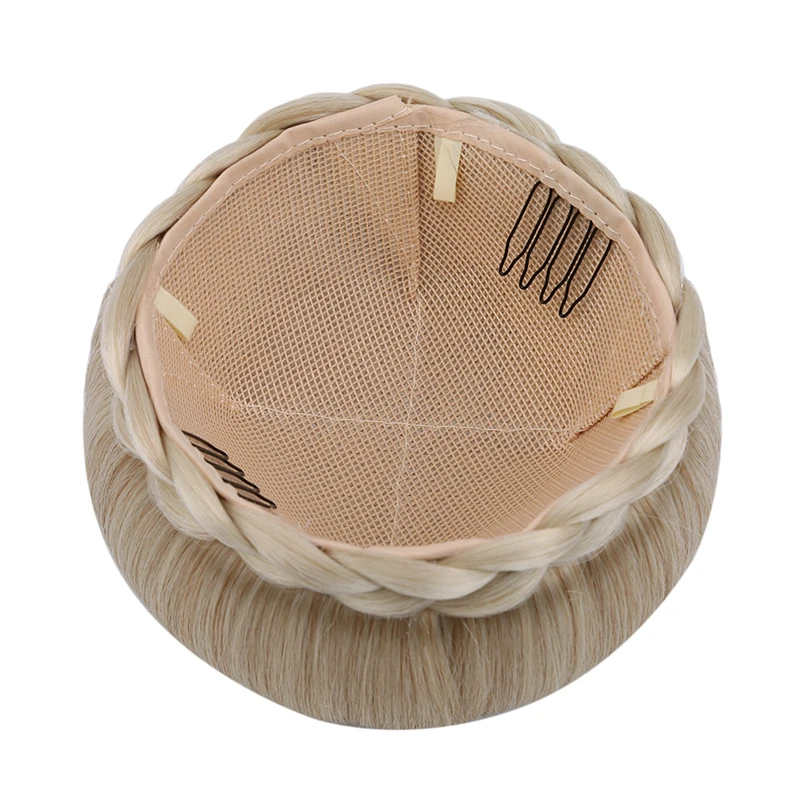 Сделай Сам Большой Пучок плетеный синтетический волос парик готовый к ношению