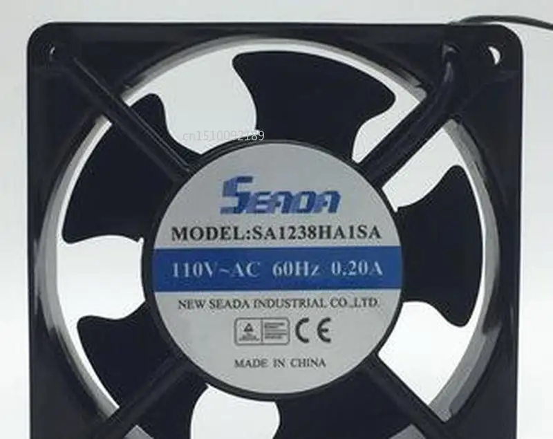 

for SA1238HA1SA CNC Machine Cooling Fan AC 110V 0.2A 12038 12CM 120*120*38mm 2 Wires 60HZ