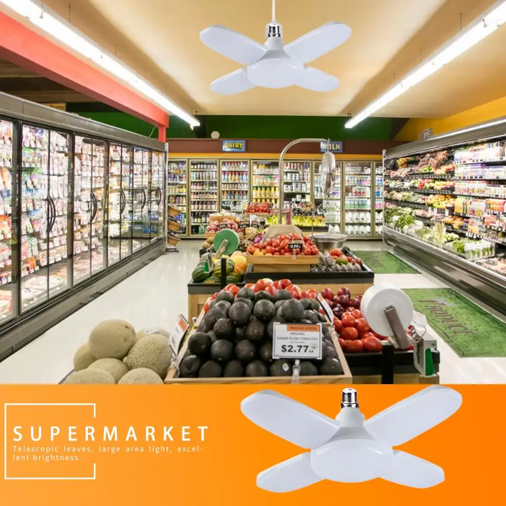 

Modern LED Garage Light 60W B22 High-quality Durable Multi-function Angle Adjustable Fan Blades Energy Saving Lamp